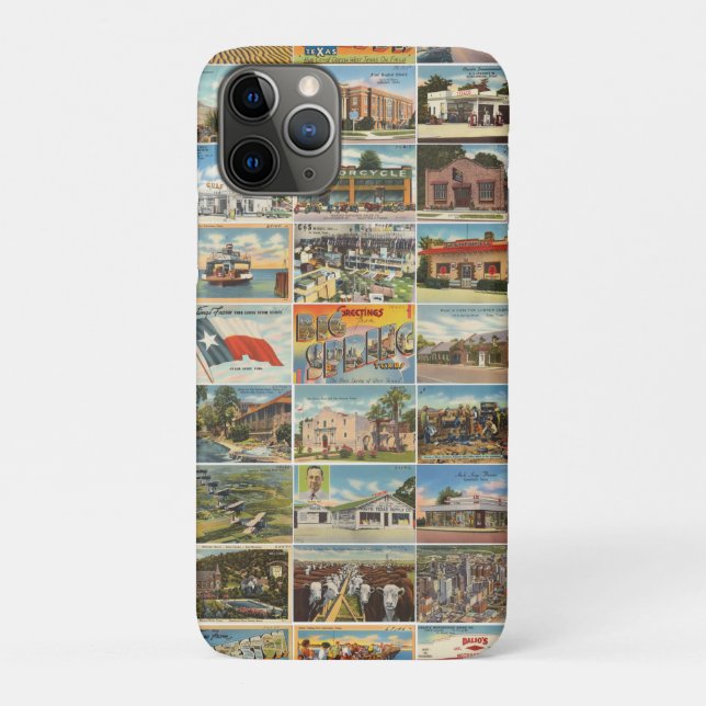 Old Texas Postcards iPhone / iPad case (Back)