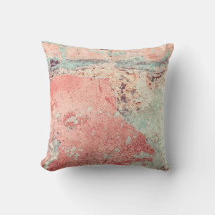 Old textured concrete wall with natural defects. S Throw Pillow