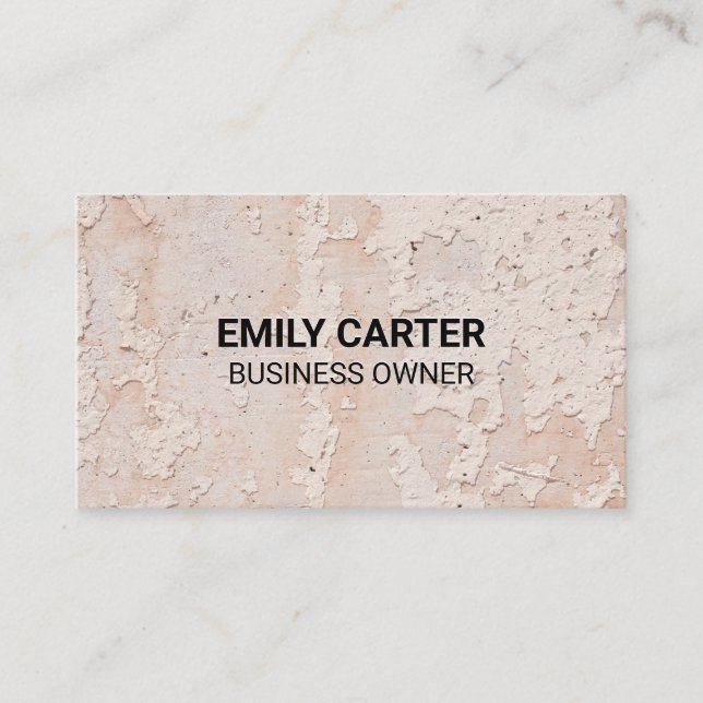 Old Textured Wall Business Card (Front)