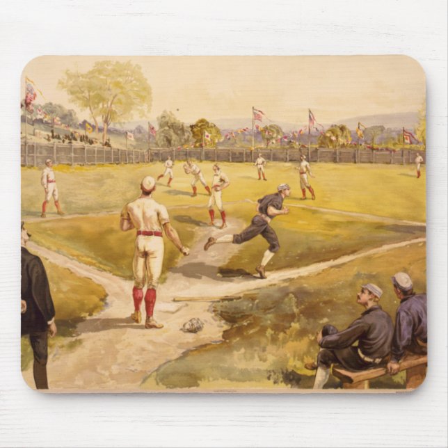 Old Time Base Ball Mouse Pad (Front)