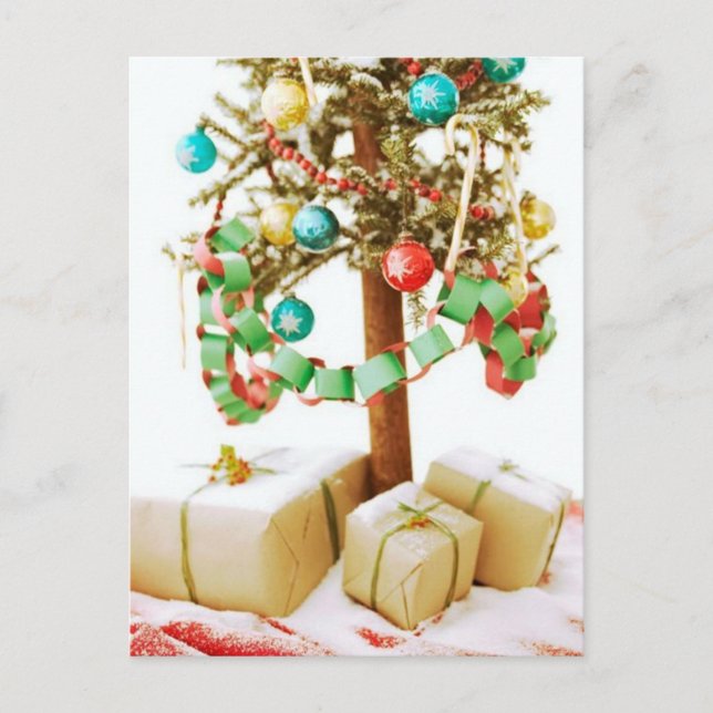 Old Time Christmas Tree Cards and Stickers (Front)