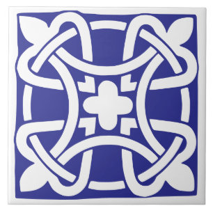 Old Time Classic Blue and White Traditional Tile