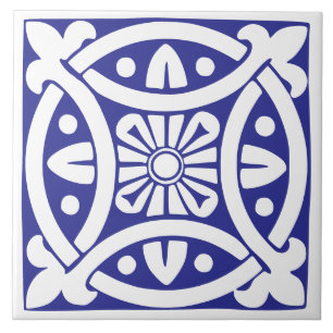 Old Time Classic: Blue and White Traditional Tile