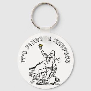 Old Time Gold Prospector Keychain