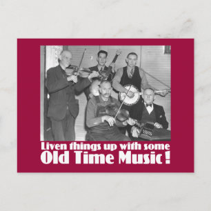 Old Time Music K Postcard