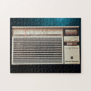 Old Time Radio Music Lover Vintage Retro Cool Fun Jigsaw Puzzle