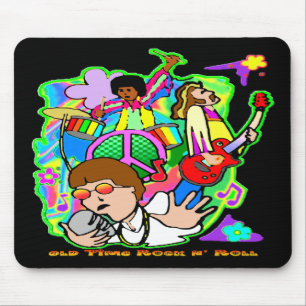 Old Time Rock N' Roll Mouse Pad