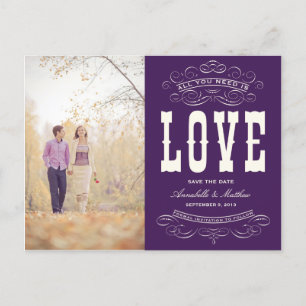 OLD TIME VINTAGE SAVE THE DATE ANNOUNCEMENT