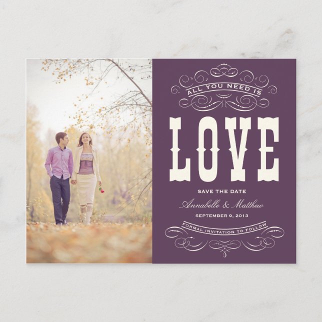 OLD TIME VINTAGE | SAVE THE DATE ANNOUNCEMENT (Front)