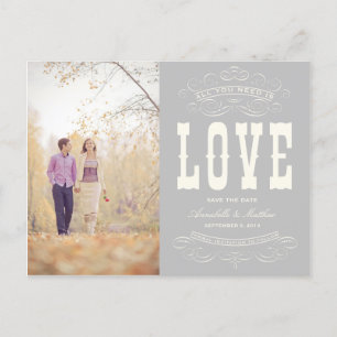 OLD TIME VINTAGE   SAVE THE DATE ANNOUNCEMENT POSTCARD