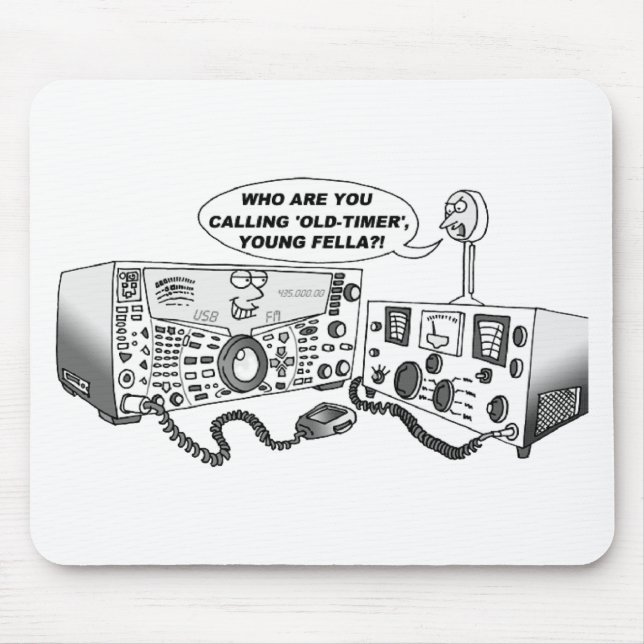 Old Timer Radio Mouse Pad (Front)
