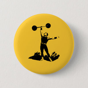 Old Timey Dude 2 Inch Round Button
