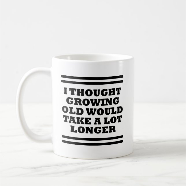 Old Too Fast Funny Mug (Left)