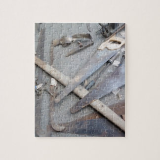 Old  Tool Photo Puzzle with Gift Box