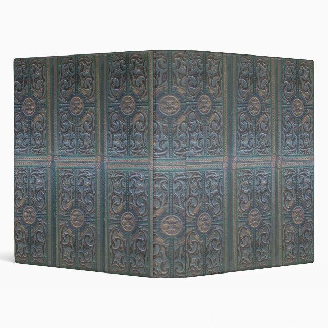 Old Tooled Leather Journal Collage Binder (Background)