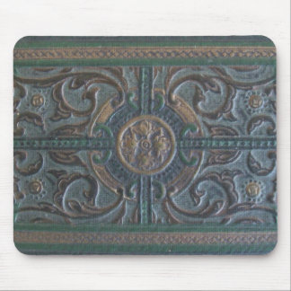 Old Tooled Leather Journal Mouse Pad