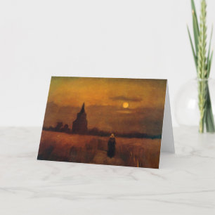 Old Tower In The Fields by Vincent van Gogh Card
