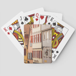Old Town Building Details Playing Cards