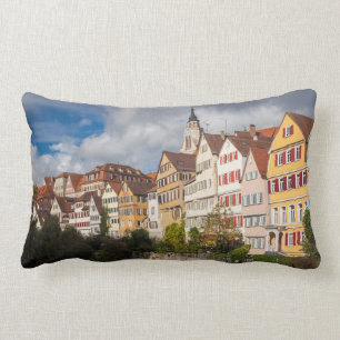 Old Town Buildings Germany Lumbar Pillow