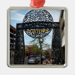 Old Town Chicago Metal Ornament