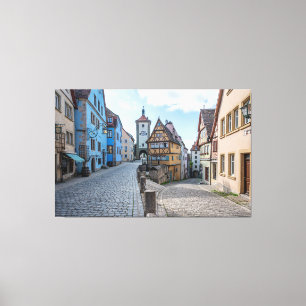 Old town in Rothenburg ob der Tauber, Germany Canvas Print