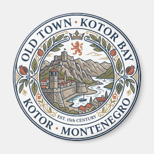 Old Town Kotor Montenegro Magnet
