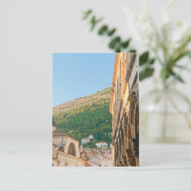 Old town of Dubrovnik  Holiday Postcard (Standing Front)