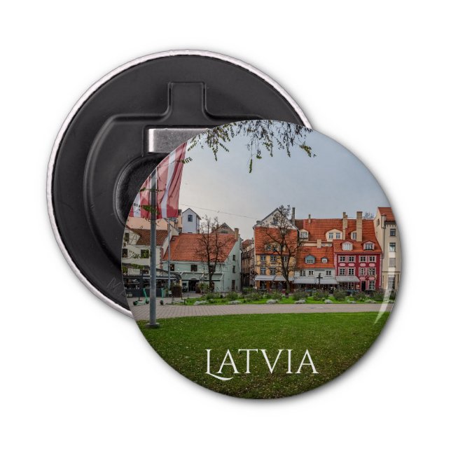Old town of Riga in autumn Bottle Opener (Front)