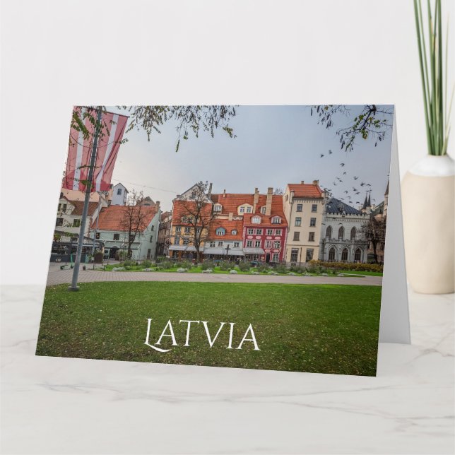 Old town of Riga in autumn Card (Front)