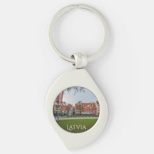 Old town of Riga in autumn Keychain