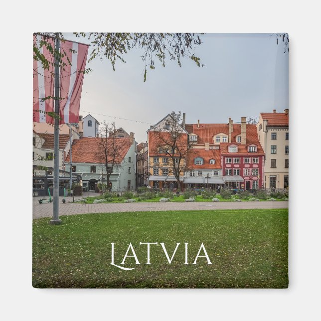 Old town of Riga in autumn Magnet (Front)
