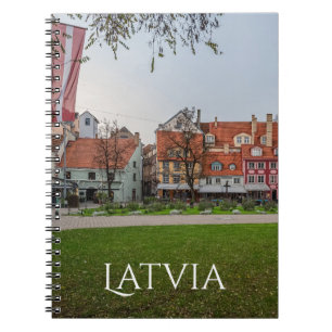 Old town of Riga in autumn Notebook
