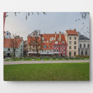 Old town of Riga in autumn Plaque