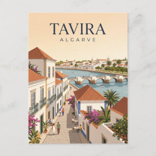 Old Town of Tavira Portugal Postcard