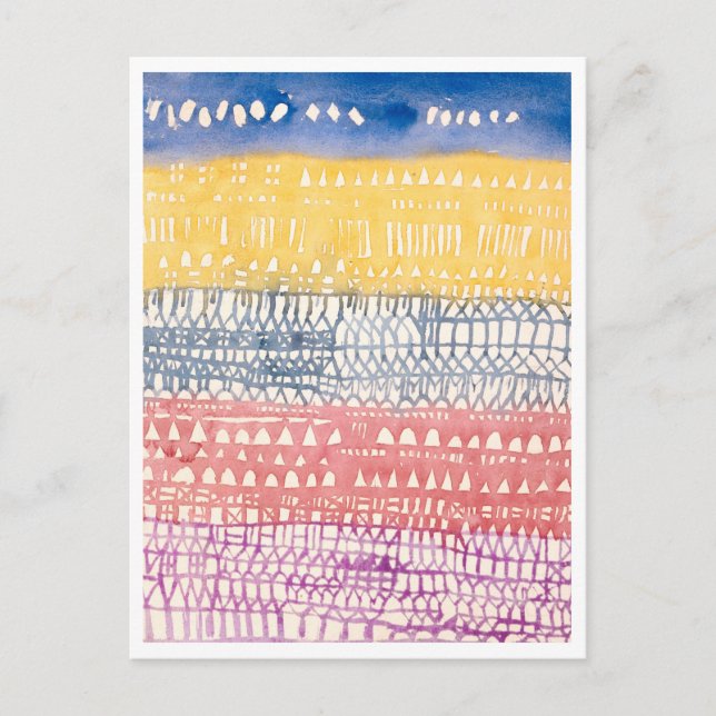 "Old Town (Overview)" Painting by Paul Klee Postcard (Front)