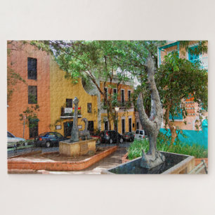 Old Town Puerto Rico. Christmas Greetings Jigsaw P Jigsaw Puzzle