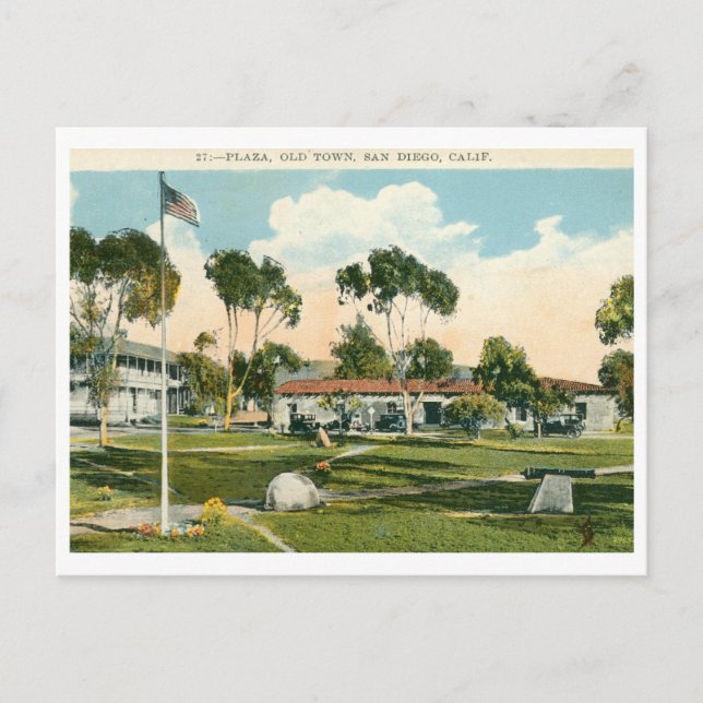 Old Town, San Diego Vintage Postcard (Front)