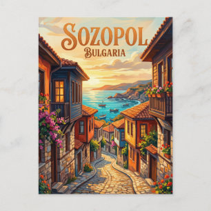Old Town, Sozopol Bulgaria Postcard