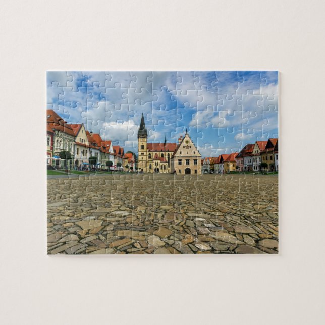Old town square in Bardejov, Slovakia Jigsaw Puzzle (Horizontal)