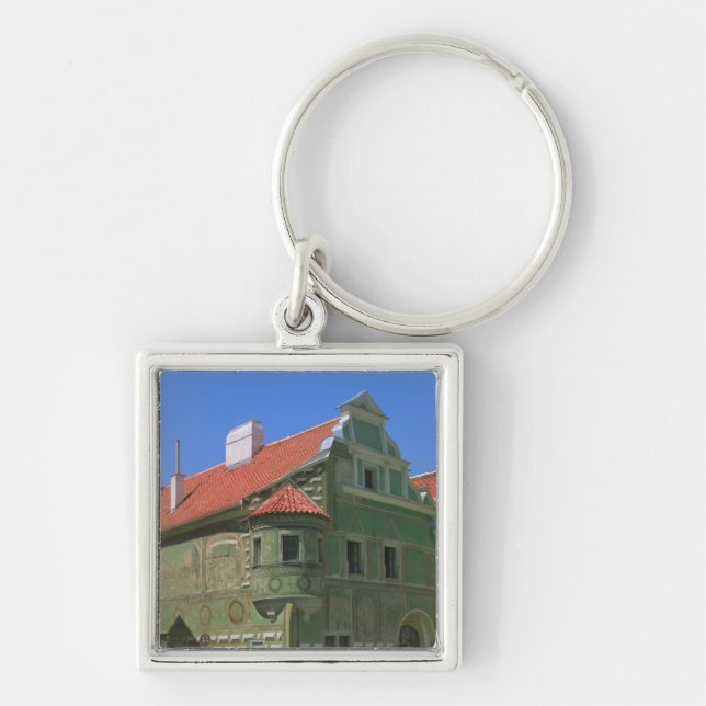 Old town square surrounded by 16th-century 2 keychain (Front)