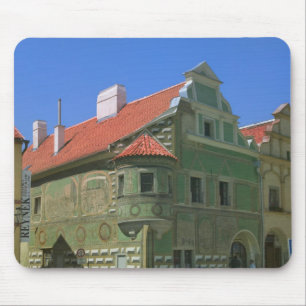 Old town square surrounded by 16th-century 2 mouse pad
