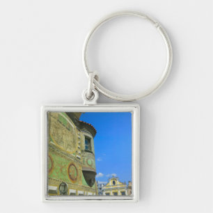 Old town square surrounded by 16th-century keychain