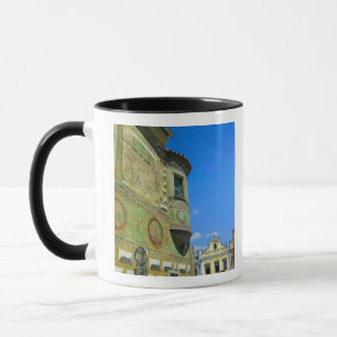Old town square surrounded by 16th-century mug