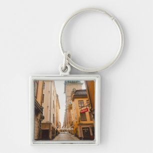 Old Town, Stockholm, Sweden Souvenir Keychain