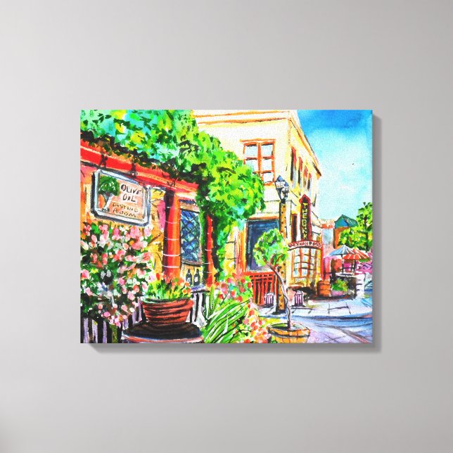 Old Town Temecula Ca. Canvas Print (Front)