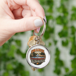 Old Towne Orange Key Chain. Keychain