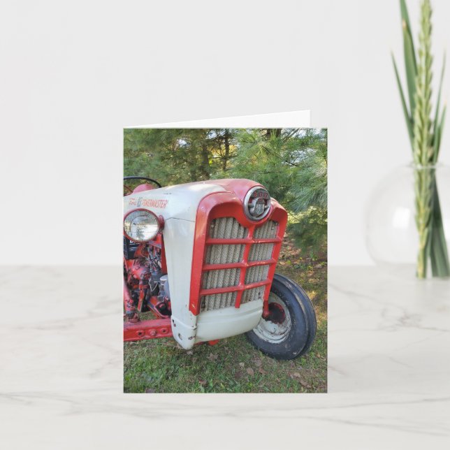Old tractor  card (Front)