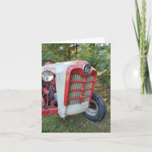 Old tractor  card