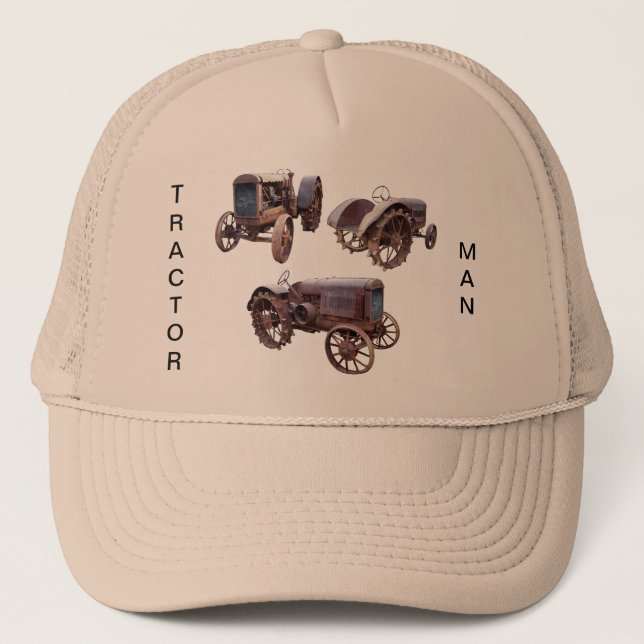 OLD TRACTOR-HAT TRUCKER HAT (Front)