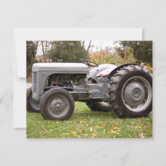 Old tractor in fall